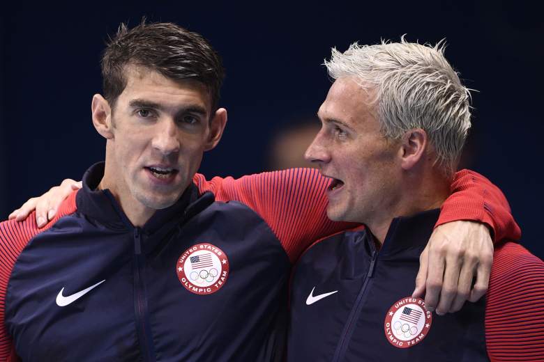 Michael Phelps, Ryan Lochte hair, Ryan Lochte silver hair, Ryan Lochte Rio, Rio Olympics, Rio