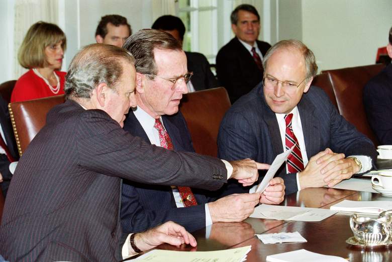 George Bush Gulf War, George H.W. Bush and Dick Cheney and James Baker, George H.W. Bush obit