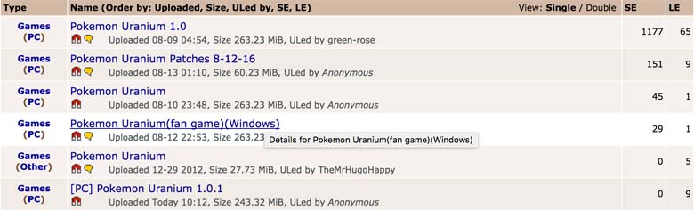 pokemon uranium download rom