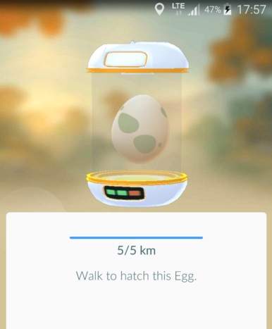pokemon go incubator half km