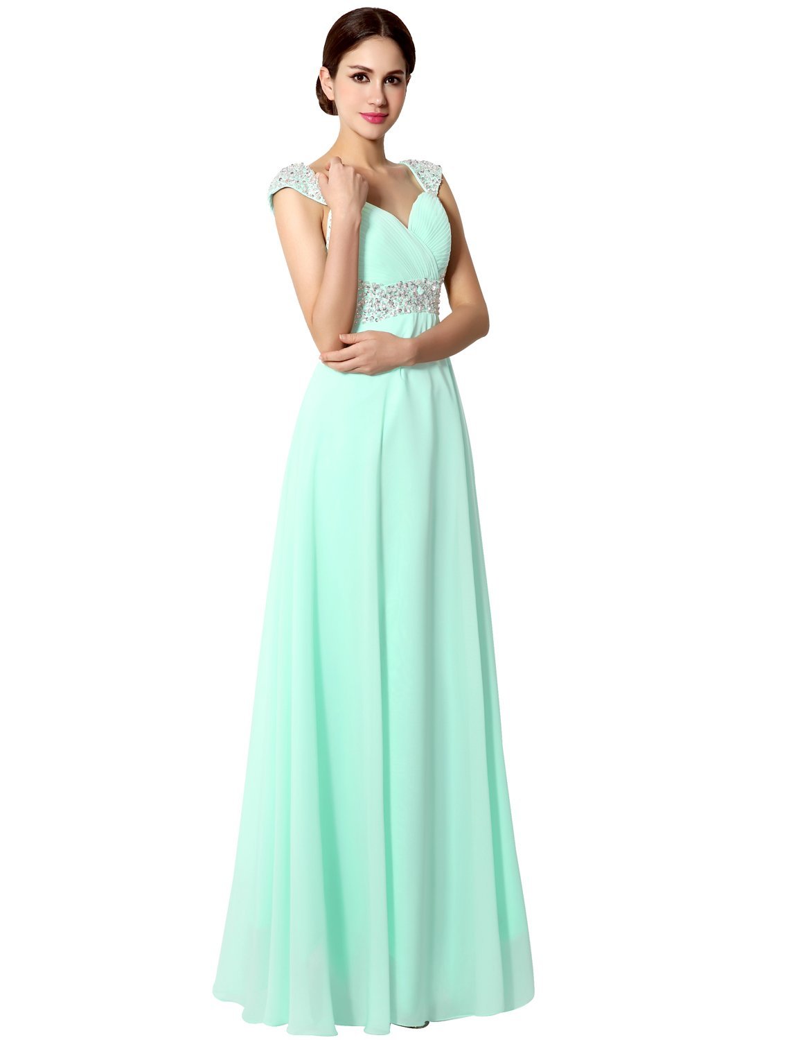 turquoise and lime green bridesmaid dresses