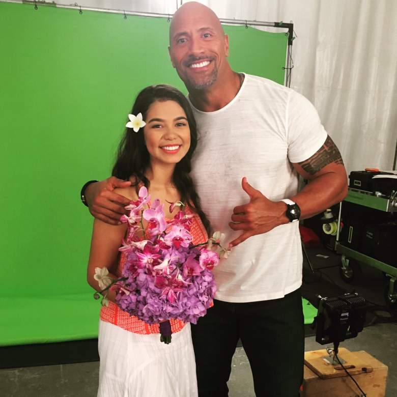 The Rock and Moana's Auli'i Cravalho Compete in an Eyebrow-Raising  Contest—Judged by Lin-Manuel Miranda