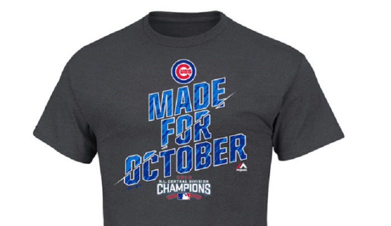 cubs national league nl central division champions gear apparel shirts