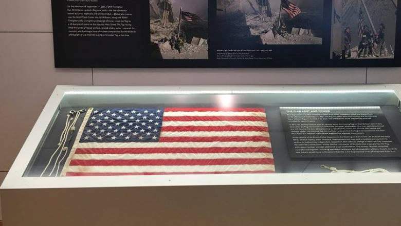 The iconic 9/11 flag. (Facebook/Everett, Washington Police Department)
