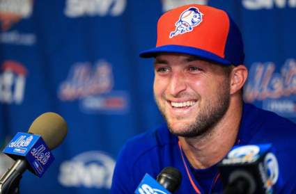 WATCH: Tim Tebow Homers In First At-Bat