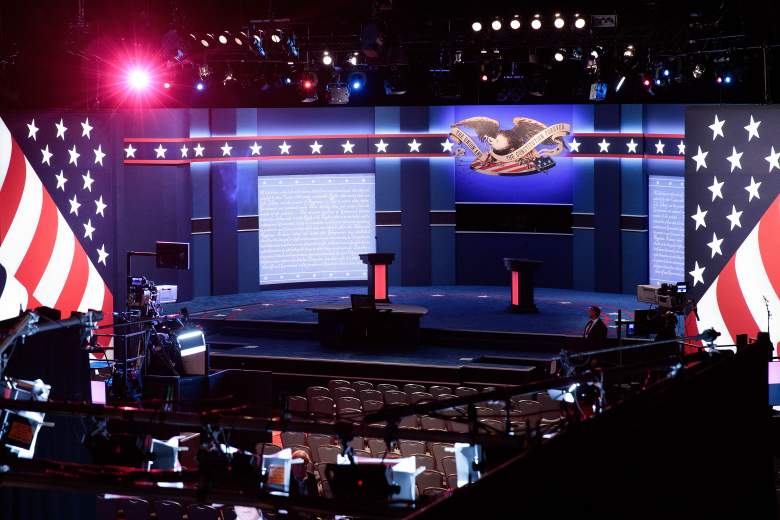 presidential debate set, first presidential debate set, first presidential debate hofstra