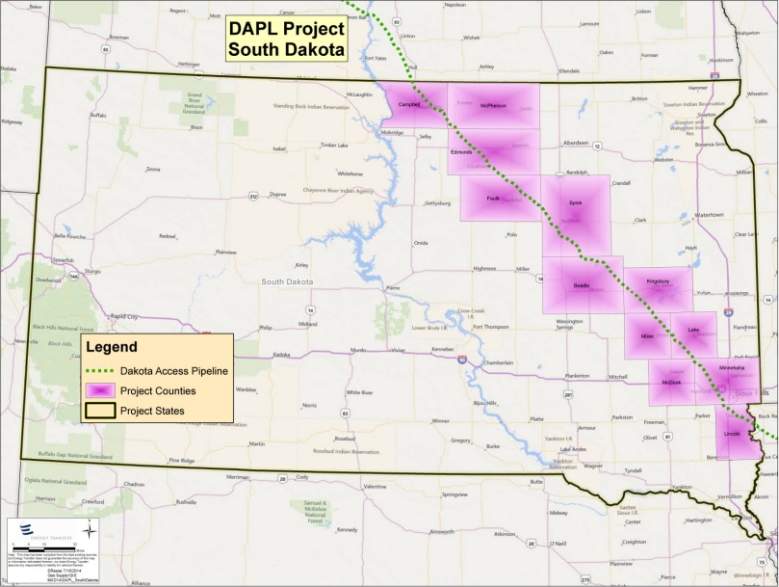 Dakota Access Pipeline south dakota