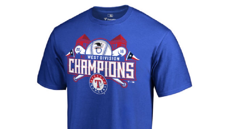 texas rangers division champions shirt