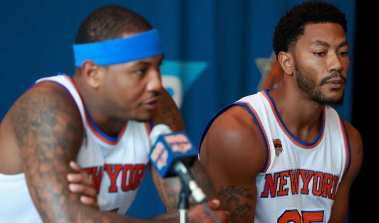 Carmelo Anthony Derrick Rose New York Knicks