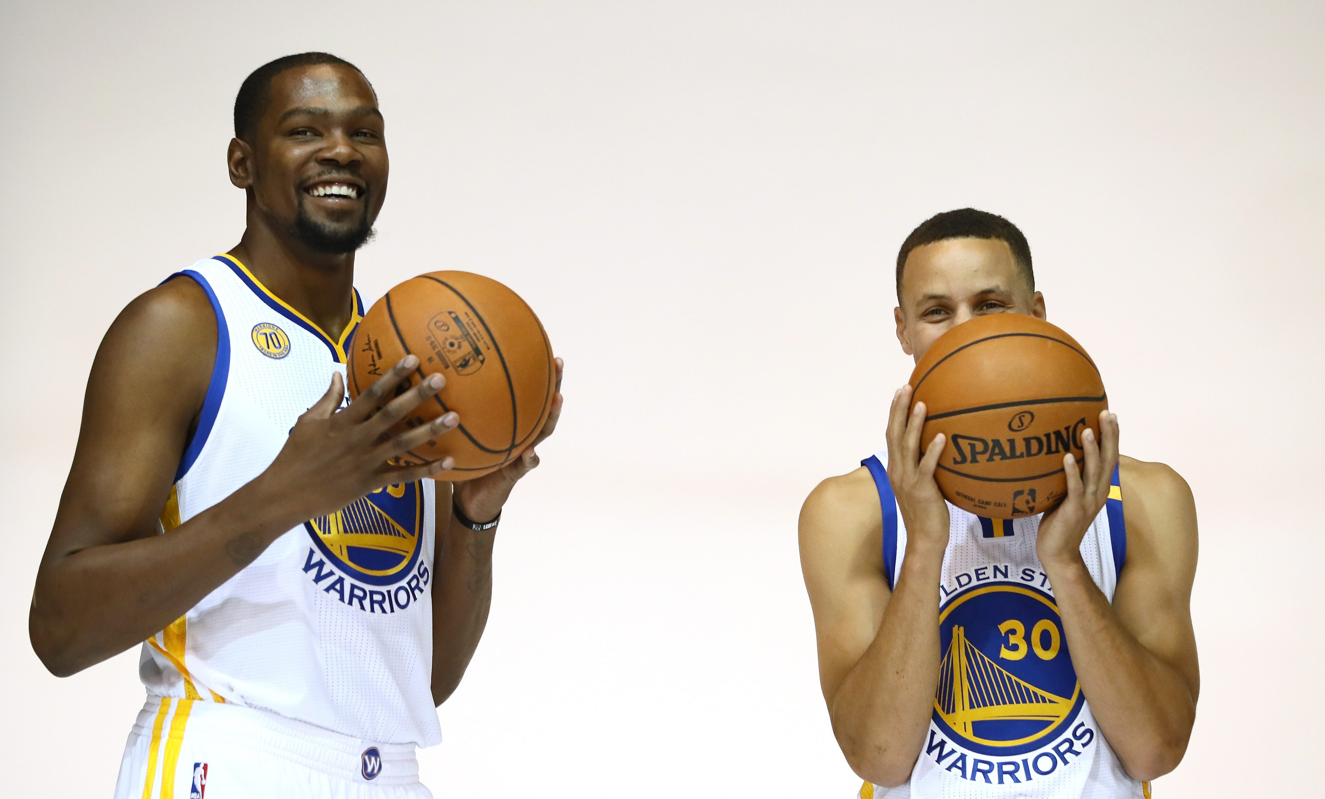 Curry, Durant and four first-time starters highlight starting