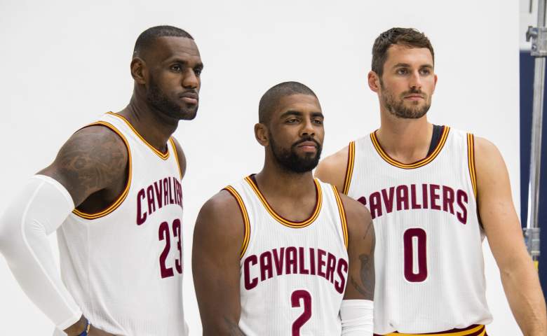 LeBron James Kyrie Irving Kevin Love, Cavaliers Media Day