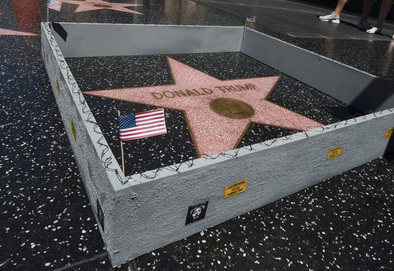 Donald Trump, Hollywood walk of fame star, Hollywood Walk of Fame