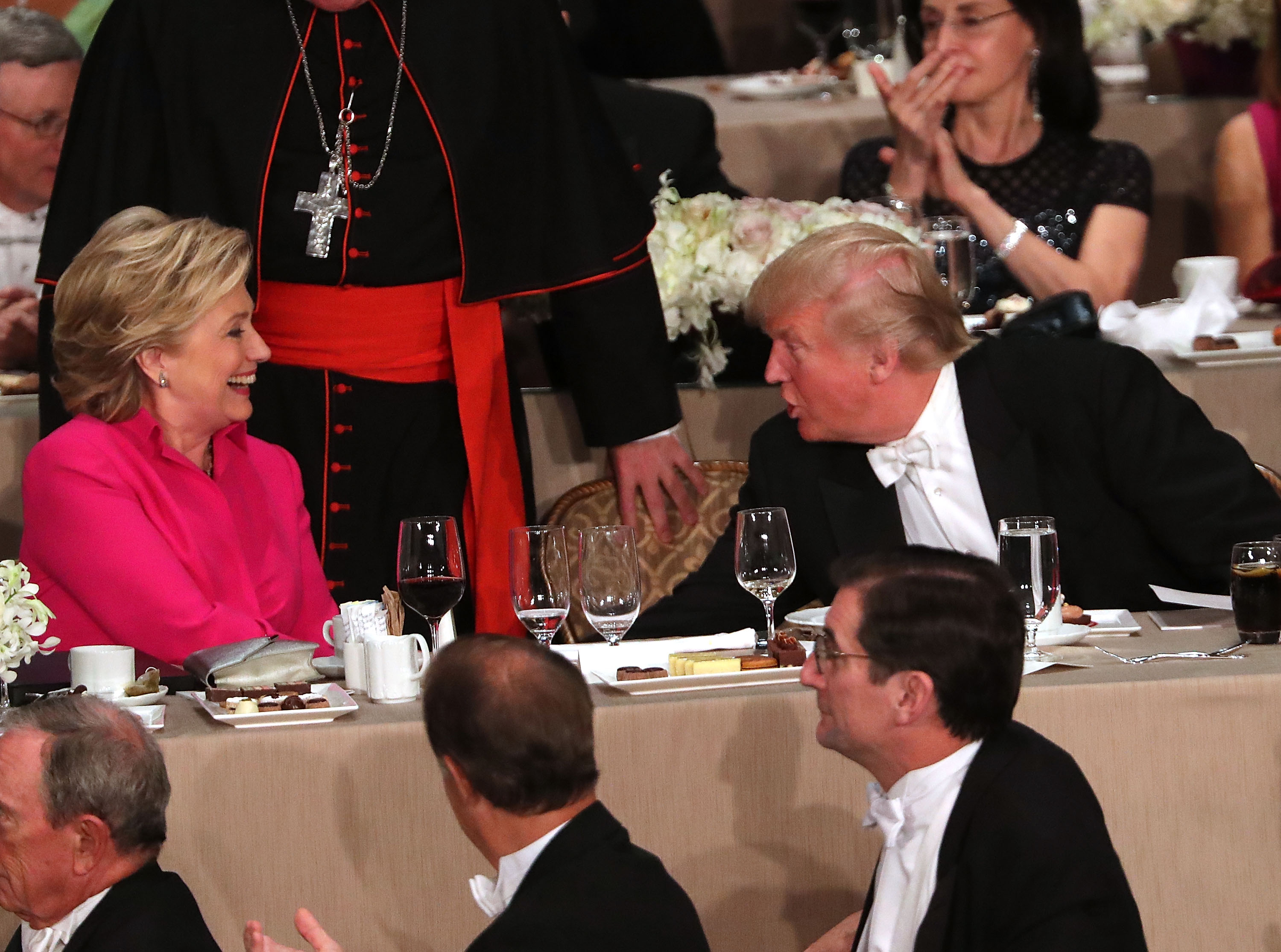 What Did Trump & Clinton Talk About at Al Smith Dinner?