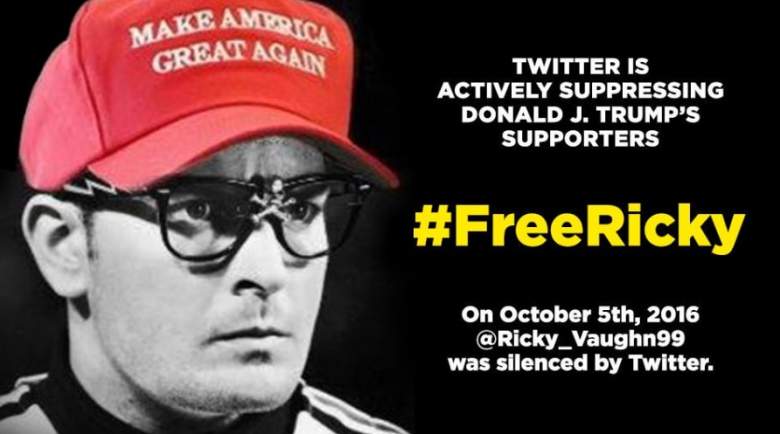 Ricky Vaughn banned, Ricky Vaughn twitter, Ricky Vaughn free ricky