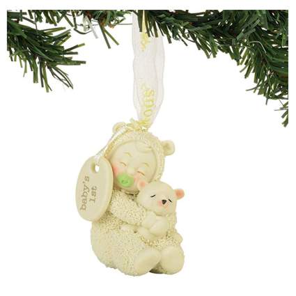 snowbabies baby's first christmas ornament