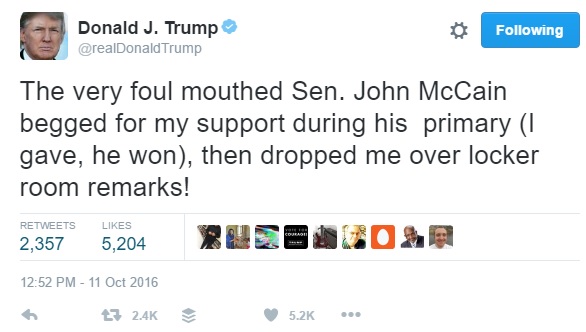 Donald Trump, John McCain, donald Trump Twitter rant