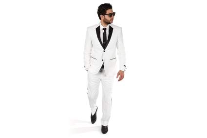 white tuxedo for groom cheap