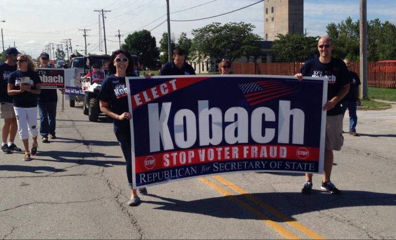 Kris Kobach campaign, Kris Kobach secretary of state, Kris Kobach voter fraud