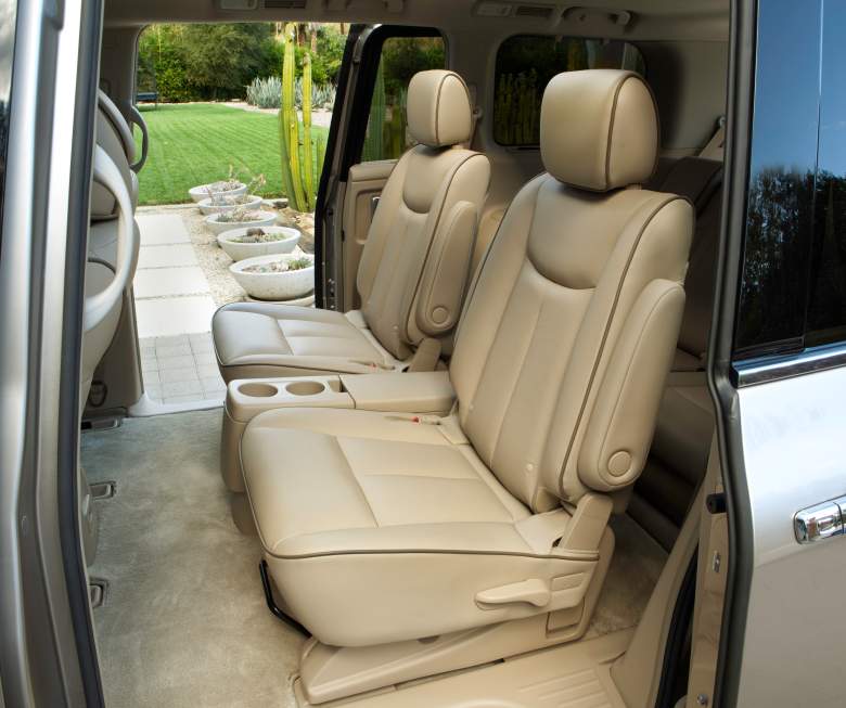 The second row seat comfort on the Quest is unrivaled among minivans. (Source: Nissan)