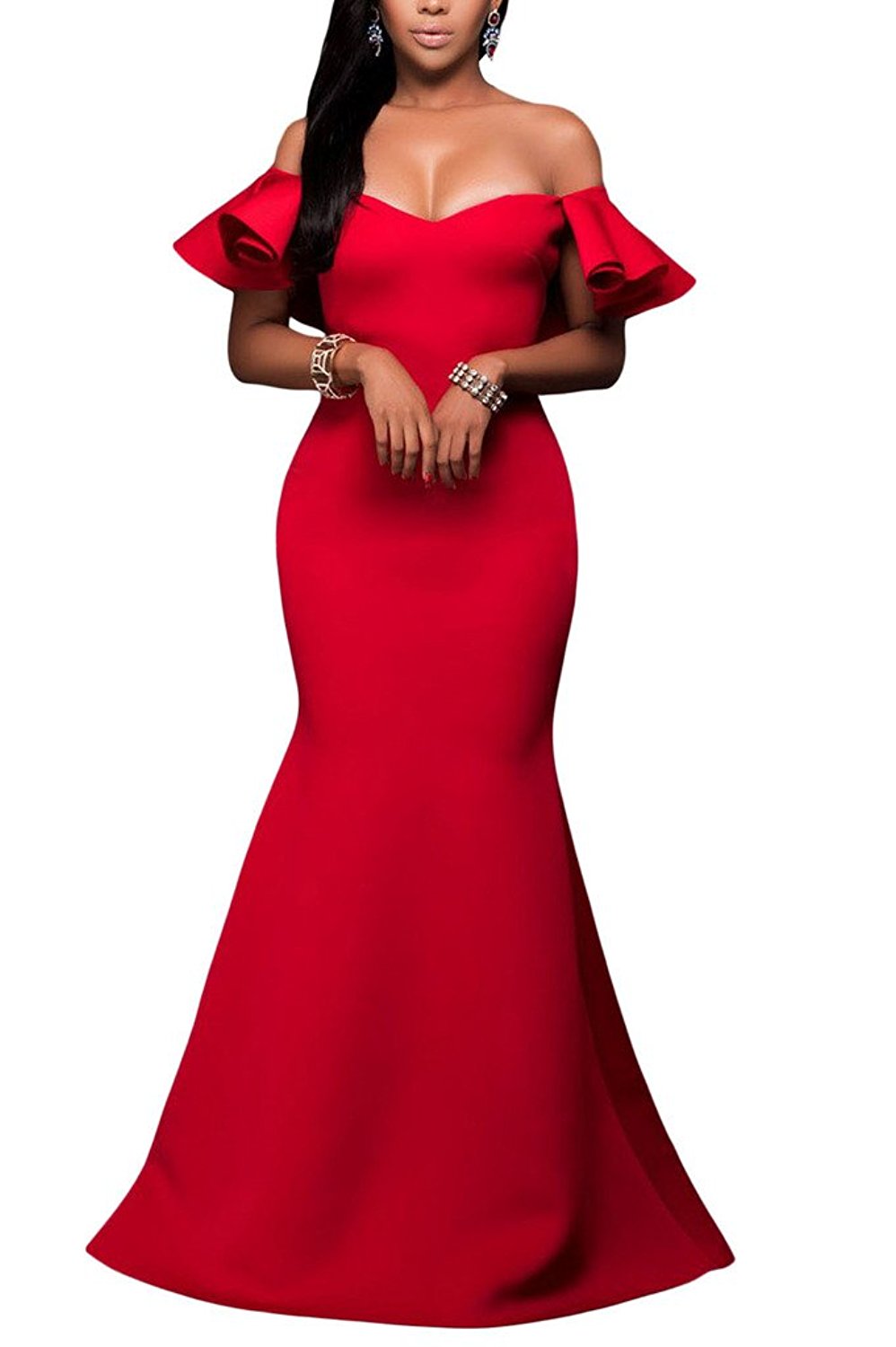 red n black wedding dress