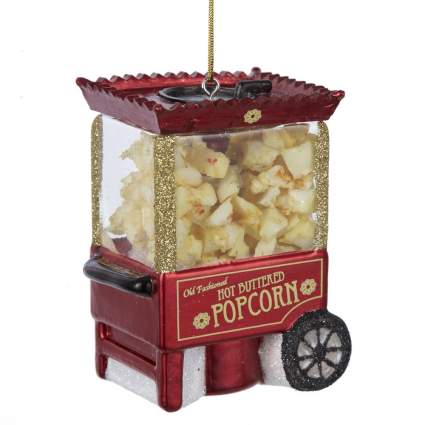 Noble Gems Popcorn Machine Ornament, best unique christmas ornament