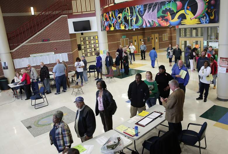 Kentucky voters line up to cast their votes in the nation's midterm election at Bryan Station High School November 4, 2014 in Lexington, Kentucky. (Getty)