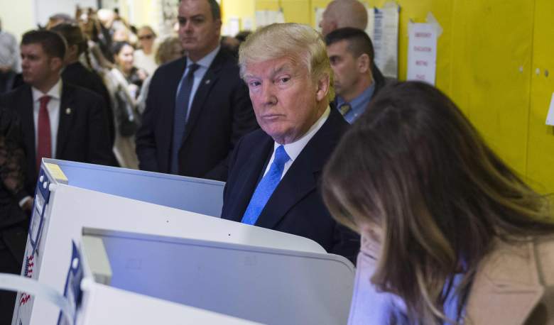 Donald Trump, Donald Trump glare, Donald Trump Melania Trump, Donald Trump votes for himself