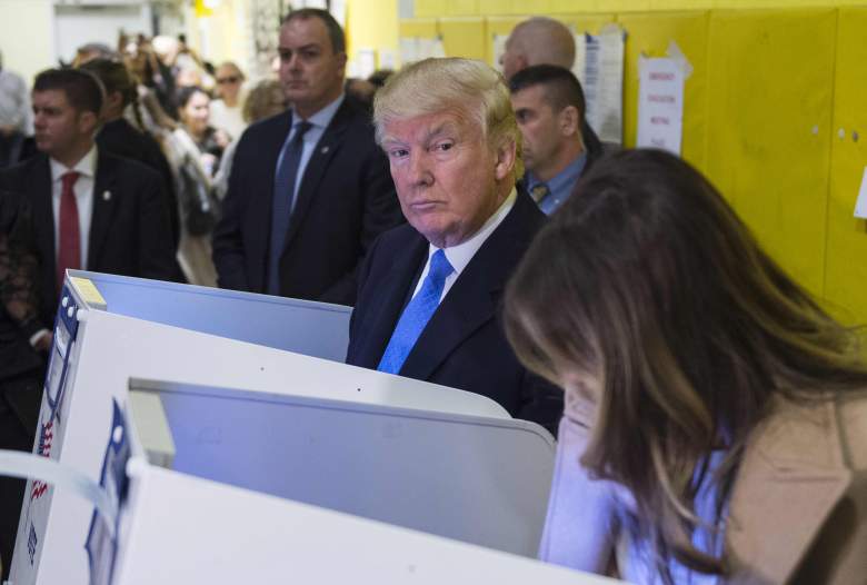 Donald Trump voting for himself, Donald Trump, Melania Trump