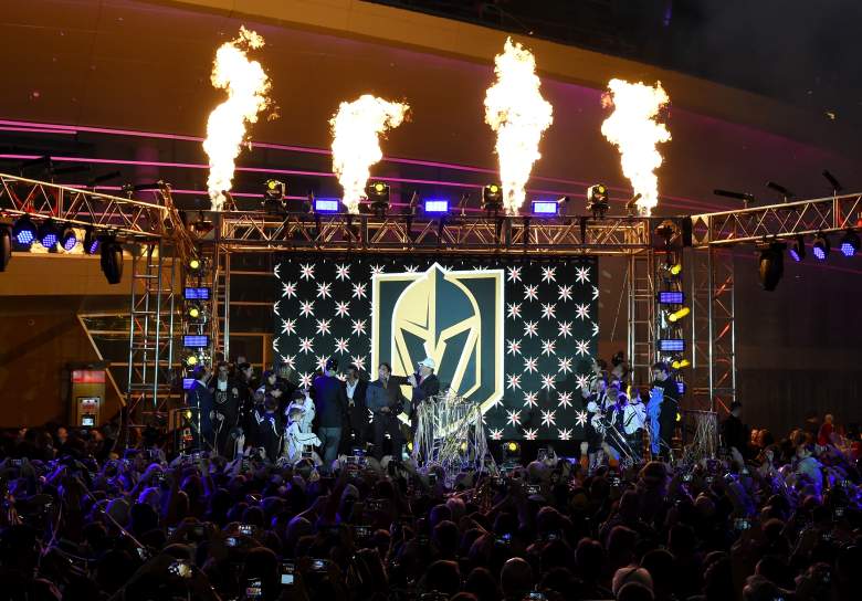 The "Vegas Golden Knights" is announced as the name for the Las Vegas NHL franchise at T-Mobile Arena on November 22, 2016 in Las Vegas, Nevada. (Getty)
