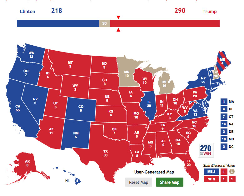 Presidential Election Results & Electoral College Map