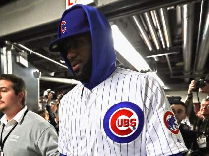 VIDEO: LeBron James Pays Off World Series Wager