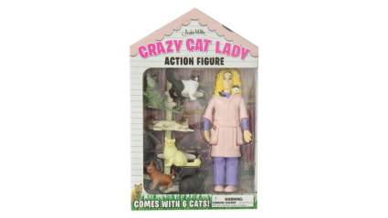 accoutrements crazy cat lady toy