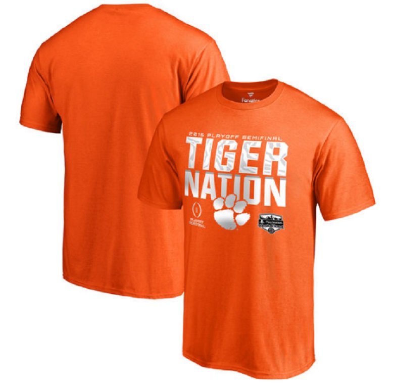 Orange One Size NCAA Clemson Tigers Unisex 2017 National Football Champions Drawstring Backpack 