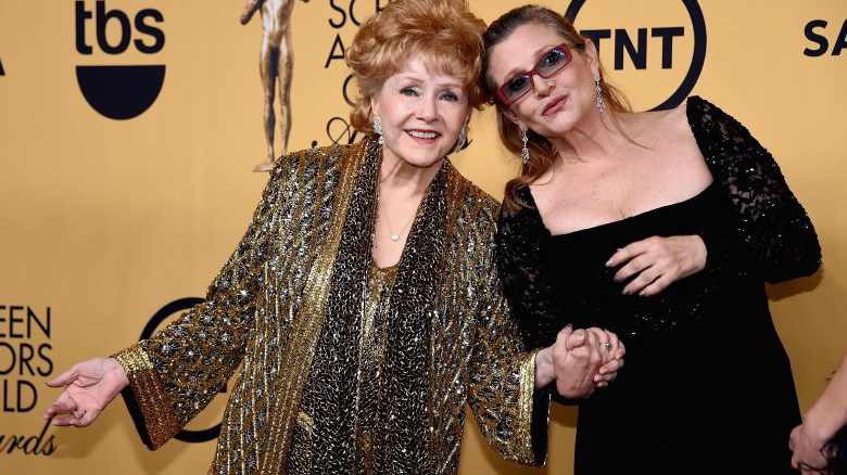 Carrie Fisher Debbie Reynolds, Carrie Fisher Debbie Reynolds Red Carpet, Carrie Fisher Debbie Reynolds 2015