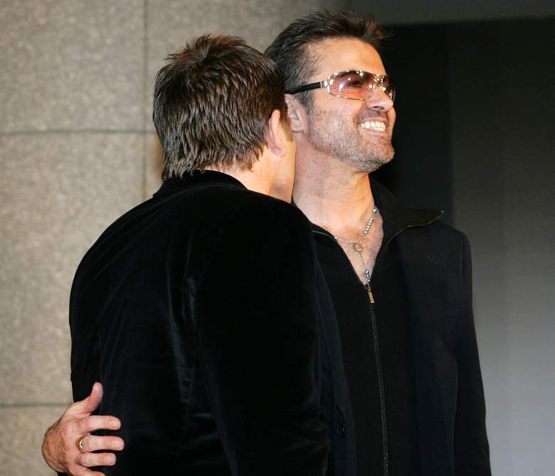 TOKYO, JAPAN - DECEMBER 15:  British pop star George Michael and his partner Kenny Goss attend the Japanese Premiere of his film "A Different Story" on December 15, 2005 in Tokyo, Japan. The fim will open on December 23 in Japan. (Photo by Junko Kimura/Getty Images)