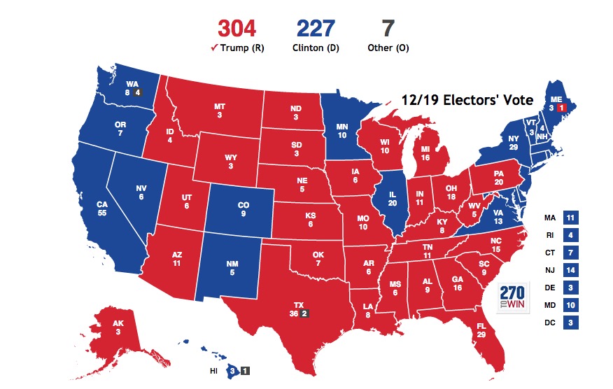 Electoral College Vote Results: State-by-State List | Heavy.com