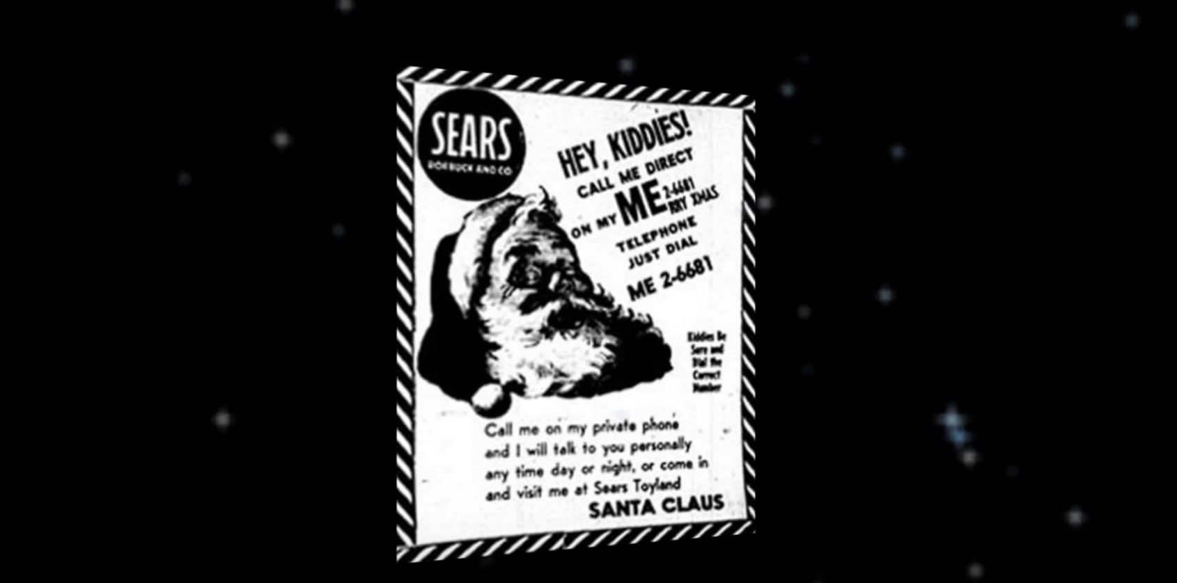 Santa Tracker ad Sears