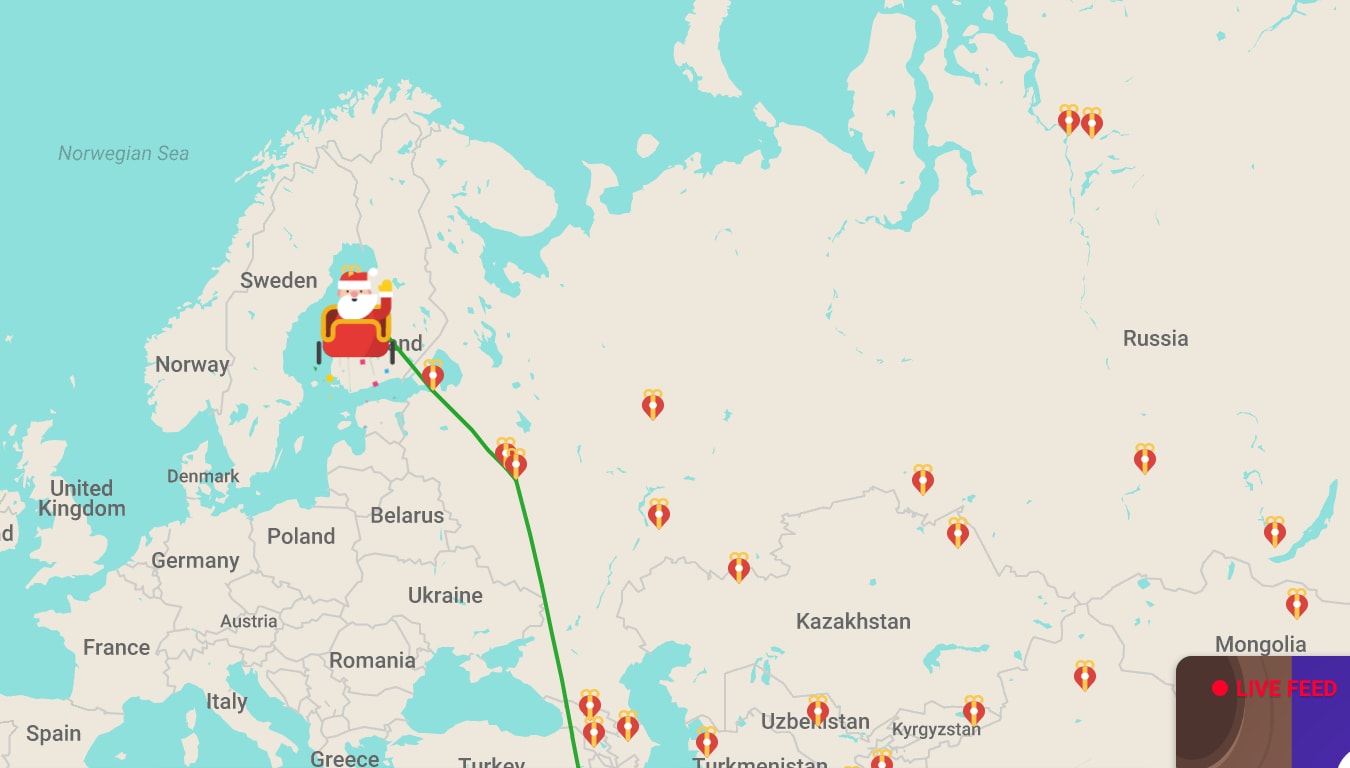 Google has its own Santa Tracker 