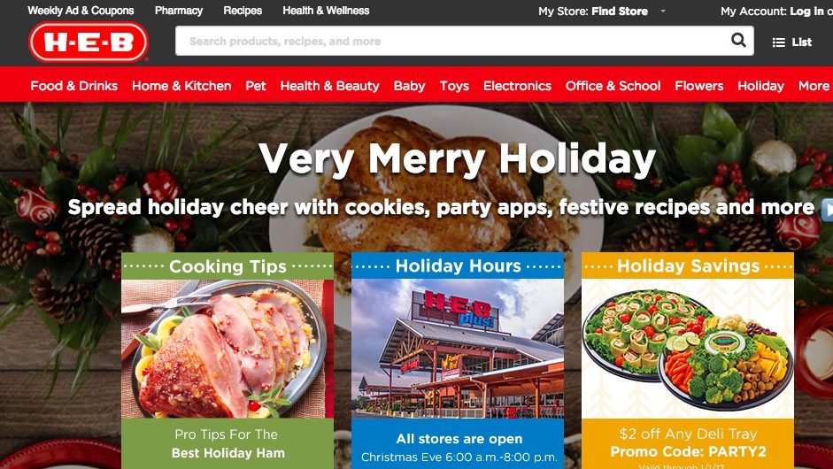 HEB Hours on Christmas Eve &amp; Day 2016 | Heavy.com