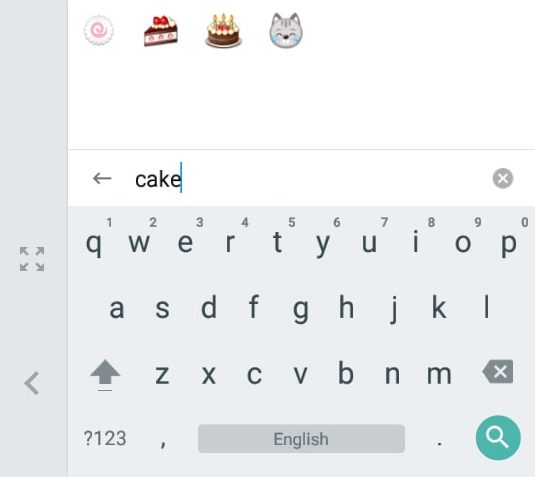 cake emoji gboard