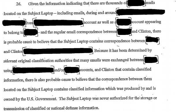 Weiner Warrant, Hillary Clinton emails, Anthony Weiner warrant