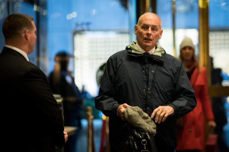 NEW YORK, NY - NOVEMBER 30: Retired Marine Corps General John Kelly arrives at Trump Tower, November 30, 2016 in New York City. President-elect Donald Trump and his transition team are in the process of filling cabinet and other high level positions for the new administration. (Photo by Drew Angerer/Getty Images)