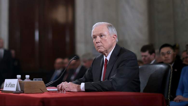 WASHINGTON, DC - JANUARY 10:  Sen. Jeff Sessions (R-AL) testifies before the Senate Judiciary Committee during his confirmation hearing to be the U.S. Attorney General January 10, 2017 in Washington, DC. Sessions was one of the first members of Congress to endorse and support President-elect Donald Trump, who nominated him for Attorney General.  (Photo by Chip Somodevilla/Getty Images)