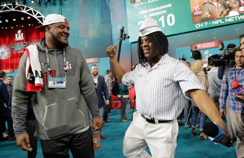super bowl opening night media day 2017 pictures photos falcons patriots