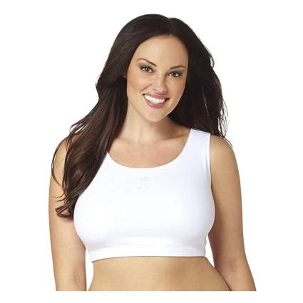 cotton plus size sports bra