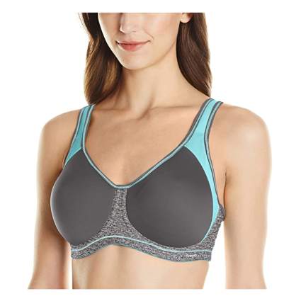 multi-tone plus size sports bra