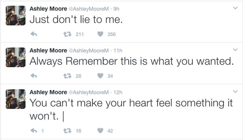 Ashley Moore Twitter page