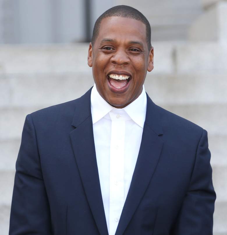 LOS ANGELES, CA - APRIL 16: Recording artist Shawn "Jay Z" Carter makes an announcement on the Steps of City Hall Downtown Los Angeles for a Labor Day Music Festival at Los Angeles City Hall on April 16, 2014 in Los Angeles, California. (Photo by Frederick M. Brown/Getty Images)