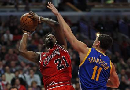 (Video) Warriors Klay Thompson Blocks Rockets’ Clint Capela