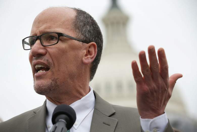Thomas Perez speaks during a news conference April 21, 2016 on Capitol Hill in Washington, DC. (Getty)